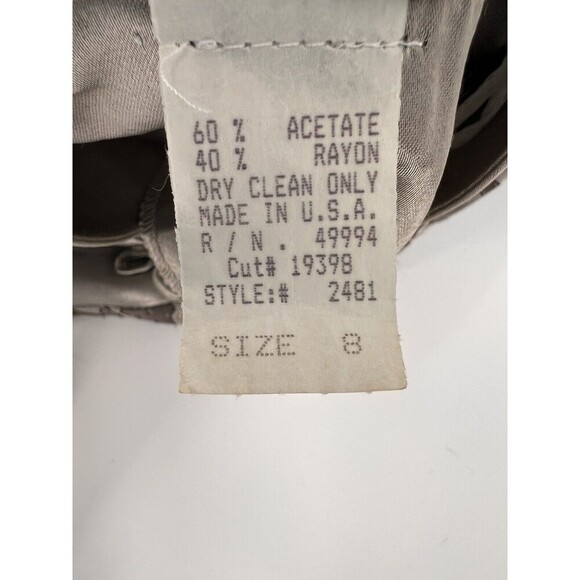 R&M Richards By Karen Kwong Size 8  2 Pc Asian Inspired Evening Suit Vintage - Picture 6 of 16